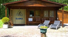 Sauna gebouw Naturistencamping Chamavi