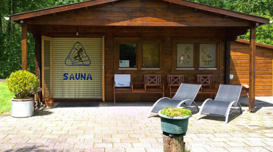 Sauna gebouw Naturistencamping Chamavi