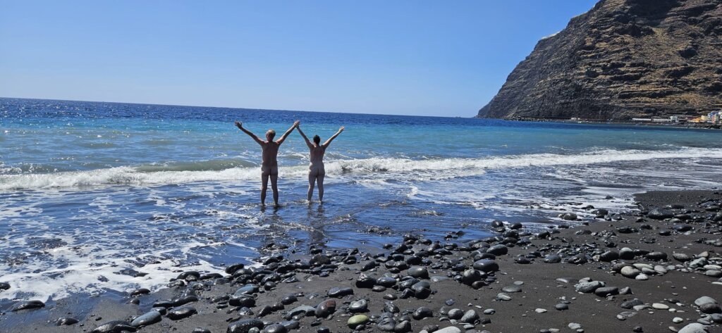 Naaktstrand Playa y Puerto de Tazacorte, La Palma, Canarische Eilanden