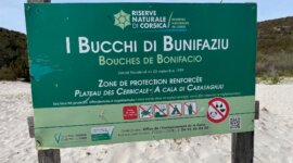 Plage de Carataggio is onderdeel van een beschermd natuur reservaat