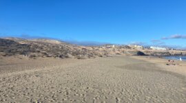 Naaktstrand Playa Esmeralda is een wijds zandstrand