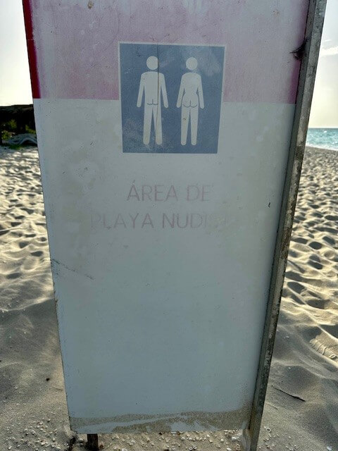 bebording op Naaktstrand Cayo Santa Maria in Cuba