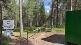 Naaktstrand Luleå – Lulviksbadet ligt in bosrijke omgeving