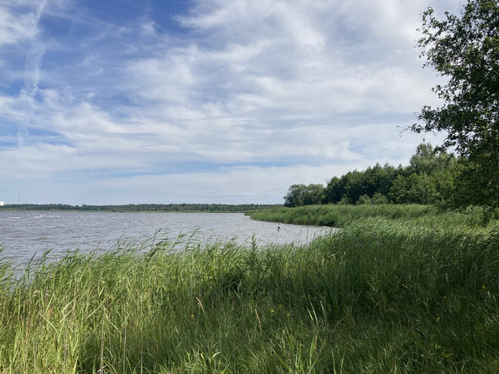 Naaktstrand Truvebadet ligt aan een meer in Zweden