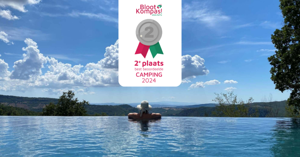 Sasso Corbo heeft de 2e plaats gewonnen bij camping van het jaar 2024 op BlootKompas!