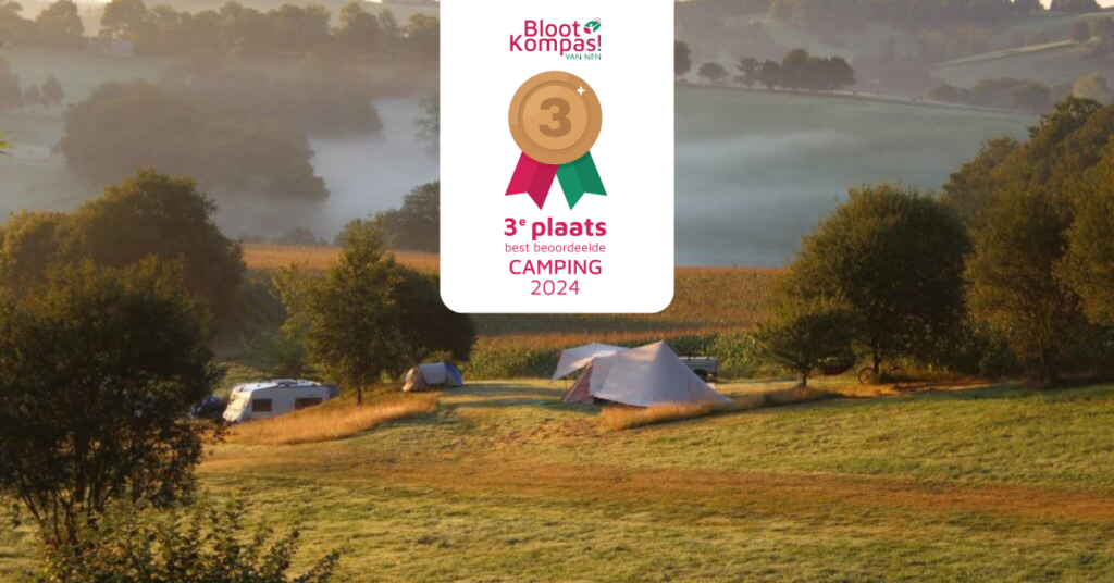 Aimee Porcher heeft de 3e plaats gewonnen bij camping van het jaar 2024 op BlootKompas!