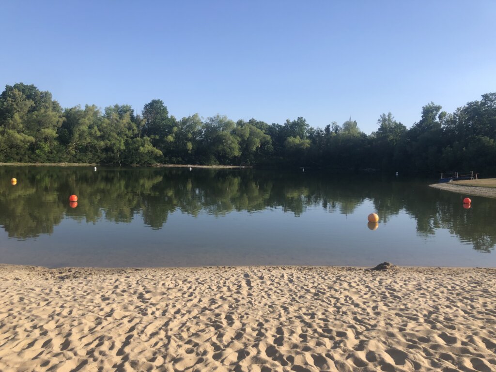 recreatieplas van Naaktstrand Strandbad Wostra