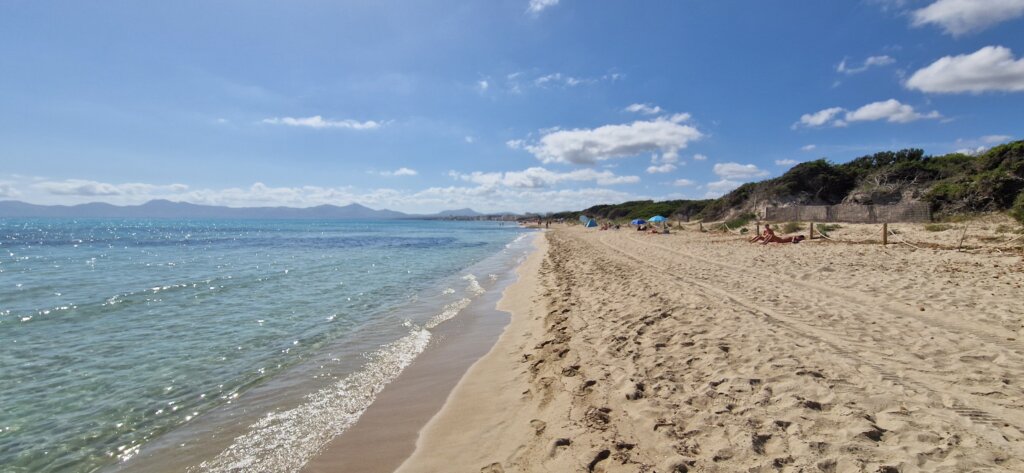 Branding op Naaktstrand Playa del Muro op Mallorca