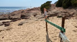 Naaktstrand Torre Bianca di Porto Ferro op Sardinië