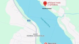 Plattegrond Naaktstrand Brno-Kníničky  in Tsjechië