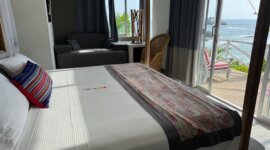 slaapkamer op naturisten accommodatie villa aikia