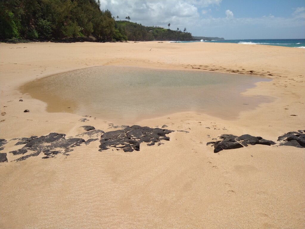 Naaktstrand Secret Beach, Kauapea Beach