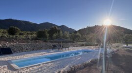 privé zwembad van Naturisten accommodatie Disfruta