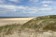 zicht vanuit de duinen op Naaktstrand Wassenaar 1 Meijendel op BlootKompas!