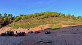 parkeren bij Naaktstrand Tsoukalia Beach